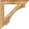 Ekena Millwork Imperial Traditional Rough Sawn Bracket w/ Offset Brace, Western Red Cedar, 6"W x 30"D x 30"H BKT0604X30X30IMP01RWR - alternate 2
